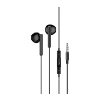 Наушники вставные HOCO M64 с микр. черный (1/20/120)