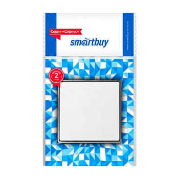 Выключатель Smartbuy "Сириус" 1-клав.10A белый