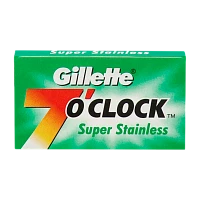 Лезвия Gillette Stainless 7 O'Clock двустронние 5шт в упаковке, цена за 1 лезвие (5/100)