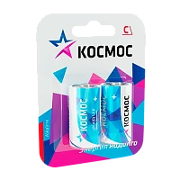 Батарейка Космос MAX LR14 C BL2 Alkaline 1.5V (2/24/96)