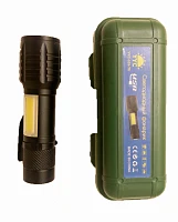 Фонарь универсальный Без бренда 532 COB от аккумулятора ZOOM + Power Bank черный