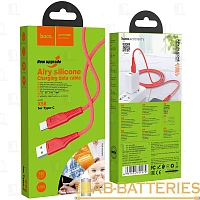 Кабель HOCO X58 USB (m)-Type-C (m) 1м 3.0A силикон красный (1/22/220)