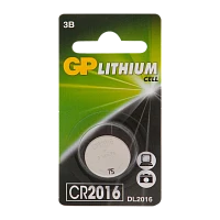 Батарейка GP CR2016 BL1 Lithium 3V (1/10/100/900)