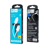 Кабель GFPower C20T Type-C (m)-Type-C (m) 1м 3.6A ПВХ белый (1/200/800)