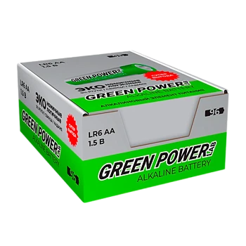 Батарейка GREEN POWERlab LR6 AA БОКС96 Щелочная 1.5V (96/384)