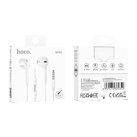 Наушники внутриканальные HOCO M101 с микр. белый (1/144/864)