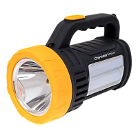 Фонарь туристический Спутник AFP925 5W LED от аккумулятора 2 режима черный желтый
