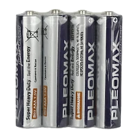 Батарейка Pleomax Super R03 AAA Shrink 4 Heavy Duty 1.5V (4/60/2400/57600)