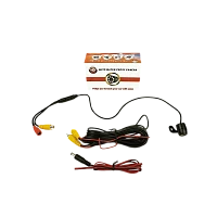 Камера заднего вида универсальная, с подсветкой 4 диода, на кронштейне, квадратная (№2) (1/100)