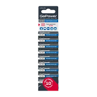 Батарейка GoPower LR6 AA BL10 Щелочная 1.5V (10/60/360)