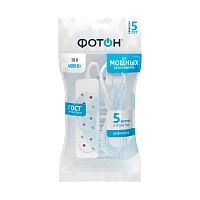 Удлинитель Фотон 16-53Е 3р.С/З 16A 5.0м ПВС 3x1мм² белый (1/20)