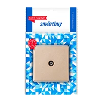 Розетка телевизионная Smartbuy "Сириус" 1гн. шампань