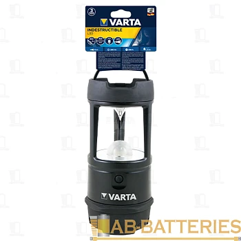 Фонарь туристический Varta Indestructible 5W 6LED от батареек IPX7 3 режима зеленый
