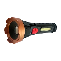 Фонарь универсальный Без бренда H-135 COB от аккумулятора ZOOM + Power Bank черный