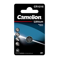 Батарейка Camelion CR1216 BL1 Lithium 3V (1/10/1800)