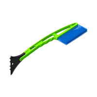 Щетка для автомобиля Brumex OKTAN сметка 42см со скребком зеленый (1/72)