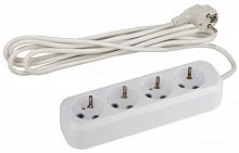 Удлинитель ЭРА UX 4р.С/З 10A 5.0м белый