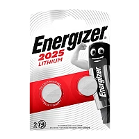Батарейка Energizer CR2025 BL2 Lithium 3V (2/20/200) (до 07/22)