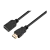 Кабель GoPower удлинитель HDMI 2.0 (m)-HDMI (f) 0.5м ПВХ черный Premium Zip-Lock c подвесом (1/250)