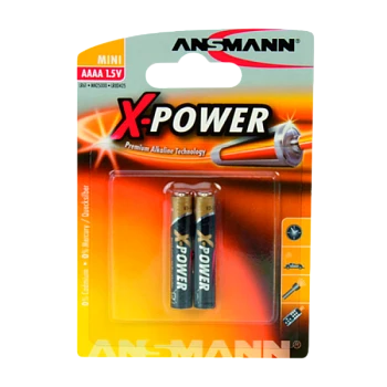 Батарейка Ansmann X-POWER AAAA/25A/LR61/LR8D425 BL2 Alkaline 1.5V (2/20/100)