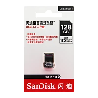 Флеш-накопитель SanDisk Ultra Fit CZ430 128GB USB3.1 пластик CN (Китай) черный