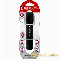 Фонарь универсальный Ultraflash LED16001 3W COB от батареек IP44 черный (1/6/96)
