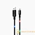 Кабель HOCO U63 USB (m)-microUSB (m) 1.2м 2.4A силикон подсветка от звука черный (1/28/168)