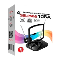 ТВ-Антенна комнатная Selenga 106А активная с питанием с усилителем DVB-T/T2 (1/20)
