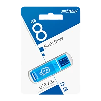 Флеш-накопитель Smartbuy Glossy 8GB USB2.0 пластик синий