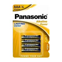 Батарейка Panasonic Alkaline power LR03 AAA BL4 Alkaline 1.5V (4/48/240)