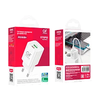 Сетевое З/У GFPower S75PQ 1USB+1Type-C 30W QC3.0 белый (1/30/180)