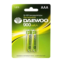 Аккумулятор бытовой Daewoo HR03 AAA BL2 NI-MH 900mAh (2/20/100)