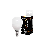 Лампа светодиодная Supermax E14 10W 6400К 230V шар (1/10/80)