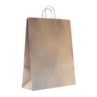 Пакет Aviora 45см x 35см бумага 70г/м2 первичное сырье с кручеными ручками крафт