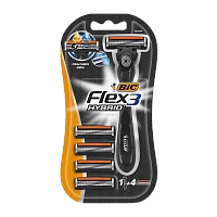 Бритва BIC "Flex 3 Hybrid" 3 лезвия 4 кассеты (1/10)