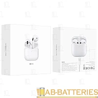 Наушники вставные Borofone BW02 Plus bluetooth 5.0 с микр. белый (1/20/120)