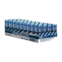 Батарейка Ergolux LR6 AA BOX40 Alkaline 1.5V (40/480)