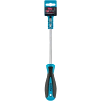 Отвертка шлицевая SL6x150, эргономичная 2х-компонентная рукоятка, CR-V, магнит,Smartbuy Tools(1/180)