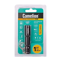 Фонарь ручной Camelion LED51532 1W LED от батареек 1хААA 3 режима+ZOOM черный (1/6/36)
