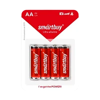 Батарейка Smartbuy LR6 AA BL4 Alkaline 1.5V (4/48/480)