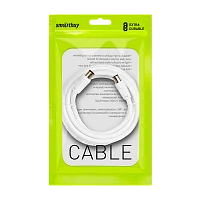 Кабель Smartbuy K-TV231-125 TV (m)-TV (f) 1.8м силикон серый (1/125)