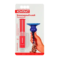 Клей Контакт эпоксидный 4мл двухкомпонентный BL1 прозрачный (1/24/288)