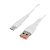 *Кабель GoPower GP07T USB (m)-Type-C (m) 2.4A силикон белый (1/200/800) 