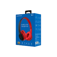 Наушники полноразмерные Borofone BO4 bluetooth 5.0 с микр. красный (1/12/36)