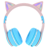Наушники накладные MORE CHOICE HW25kids bluetooth 5.1 с микр. голубой (1/16/32)