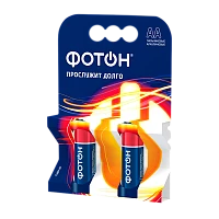 Батарейка Фотон LR6 AA BL2 Alkaline 1.5V (2/20/240)