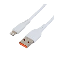 Кабель GoPower GP01L-2M USB (m)-Lightning (m) 2м 2.1A белый (1/200/800)