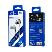Наушники внутриканальные GFPower M11 с микр. белый