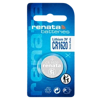 Батарейка Renata CR1620 BL1 Lithium 3V (10/300/2400)