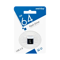 Флеш-накопитель Smartbuy Lara 64GB USB2.0 пластик черный
